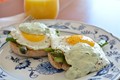 A lighter asparagus eggs Benedict