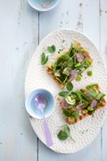 A spring vegetable tart