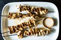 Alabama-style chicken kebabs