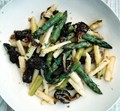 Asparagus with morels and tarragon