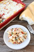 Baked pasta with spinach and ricotta