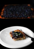 Blueberry macaroon tart, for a crowd