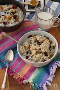 Brown rice breakfast pudding