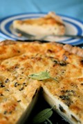 Butternut squash and Taleggio tart
