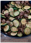 Buttery zucchini with ground beef