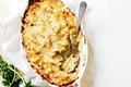 Cauliflower, pancetta & Taleggio pasta bake
