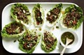 Chile beef lettuce wraps