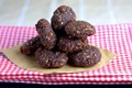 Chocolate, orange, date & seed energy balls