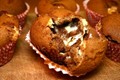 Chunky white chocolate and golden syrup, chocolate muffins
