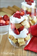 Easy strawberry shortcake parfaits