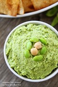 Edamame basil hummus