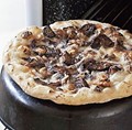 Fig, Taleggio, and radicchio pizza