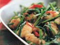 Fisherman's shrimp with Chinese chives