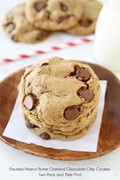 Flourless peanut butter oatmeal chocolate chip cookies