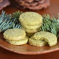 Foraged evergreen shortbread cookies