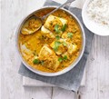 Fried fish & tomato curry