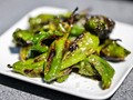 Grilled pimientos de padrón