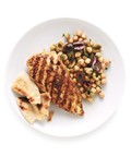 Grilled spiced chicken with chickpeas