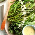 Grilled summer vegetables with summer Hollandaise
