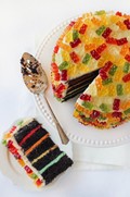 Gummy bear layer cake