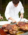 Harissa-spiced roast pork