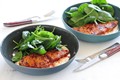 Harissa steaks with yoghurt sauce