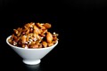 Honey-glazed almonds with candied fennel