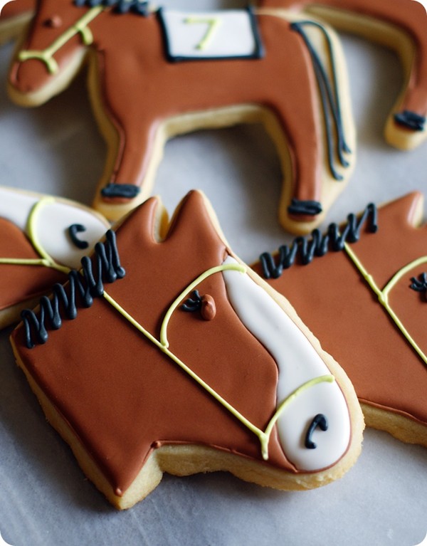 Kentucky Derby horse head cookies recipe Eat Your Books