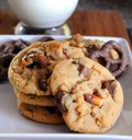 Loaded peanut butter cookies