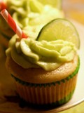 Mojito cupcakes (Spiced rum cupcake with fresh mint and lime buttercream)