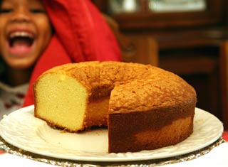 Mrs. Adams' delicious pound cake