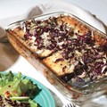 Pancetta and Taleggio lasagna with Treviso
