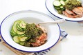 Pesto chicken with zucchini