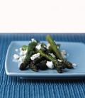 Roasted asparagus with feta