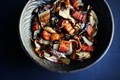 Roasted radicchio, speck and balsamic salad