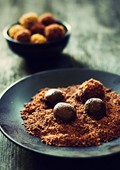 Salted caramel chocolate truffles