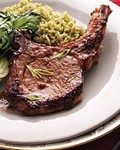 Soy-and-ginger-marinated pork chops
