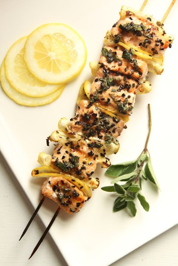 Spiced salmon kebabs recipe Eat Your Books