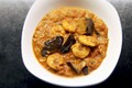 Spiced shrimp and eggplant stir fry