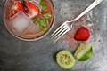 Strawberry basil lime smash