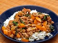 Thai-style minced chicken with basil and chiles (Dinner Tonight)