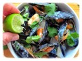 Thai style mussels