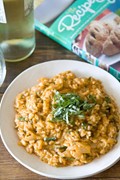 Tomato mascarpone risotto