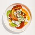 Tomatoes and blue cheese