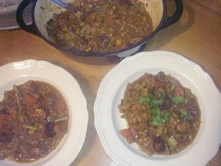 Sausage And Green Lentils Casserole